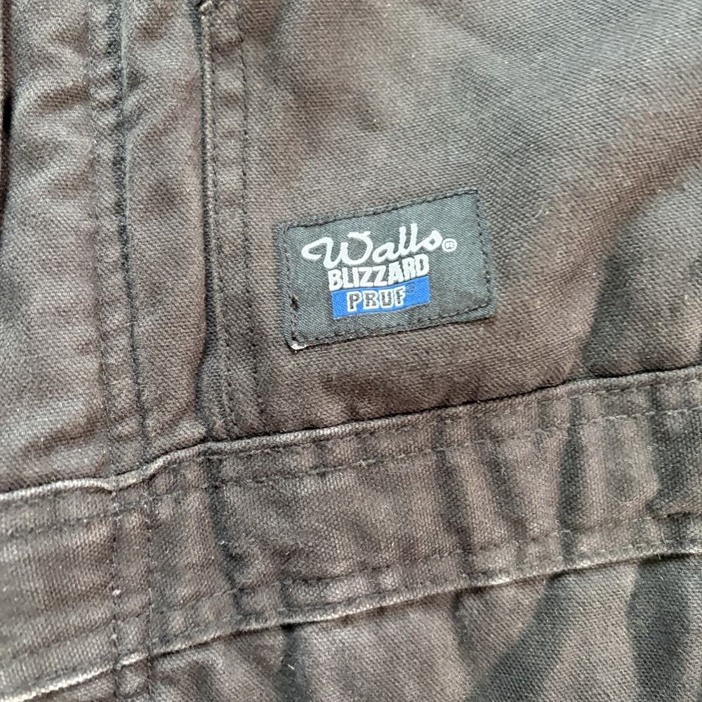 Walls Workwear Insulated Coveralls Black Sz  Large Short Chest 42-44 Quilt Lined - Picture 3 of 14